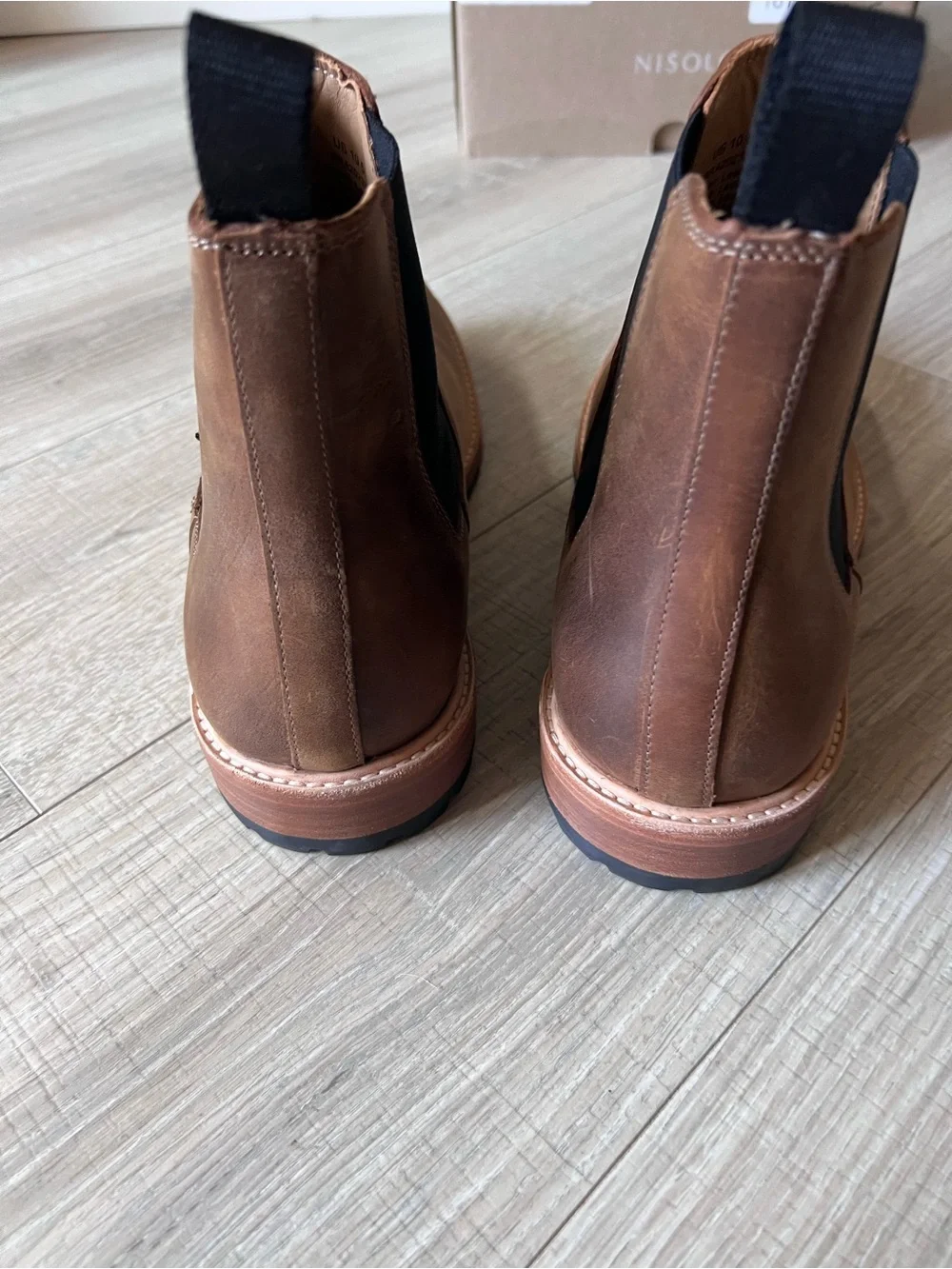 NEW Nisolo everyday Marco Chelsea Boot tobacco brown  Mens size 10.5